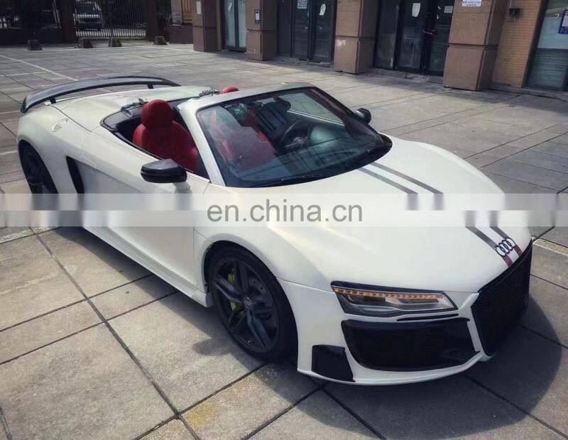 Runde Half Carbon Or Resin Material For 2008-2016 Audi R8 REGULA Style Body Kit Front Bumper Side Skirt Rear Bumper Spoiler