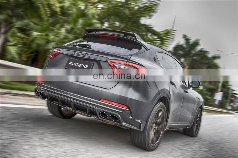 Runde Top Ranking For Maserati Levante Real Carbon Fiber Body Kit Front Lip Rear Diffuser Spoiler Middle Wing