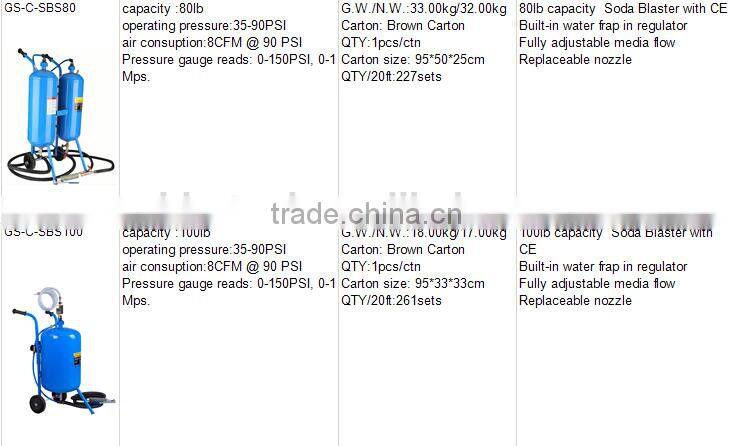 40LB soda blast machine equipment for sale