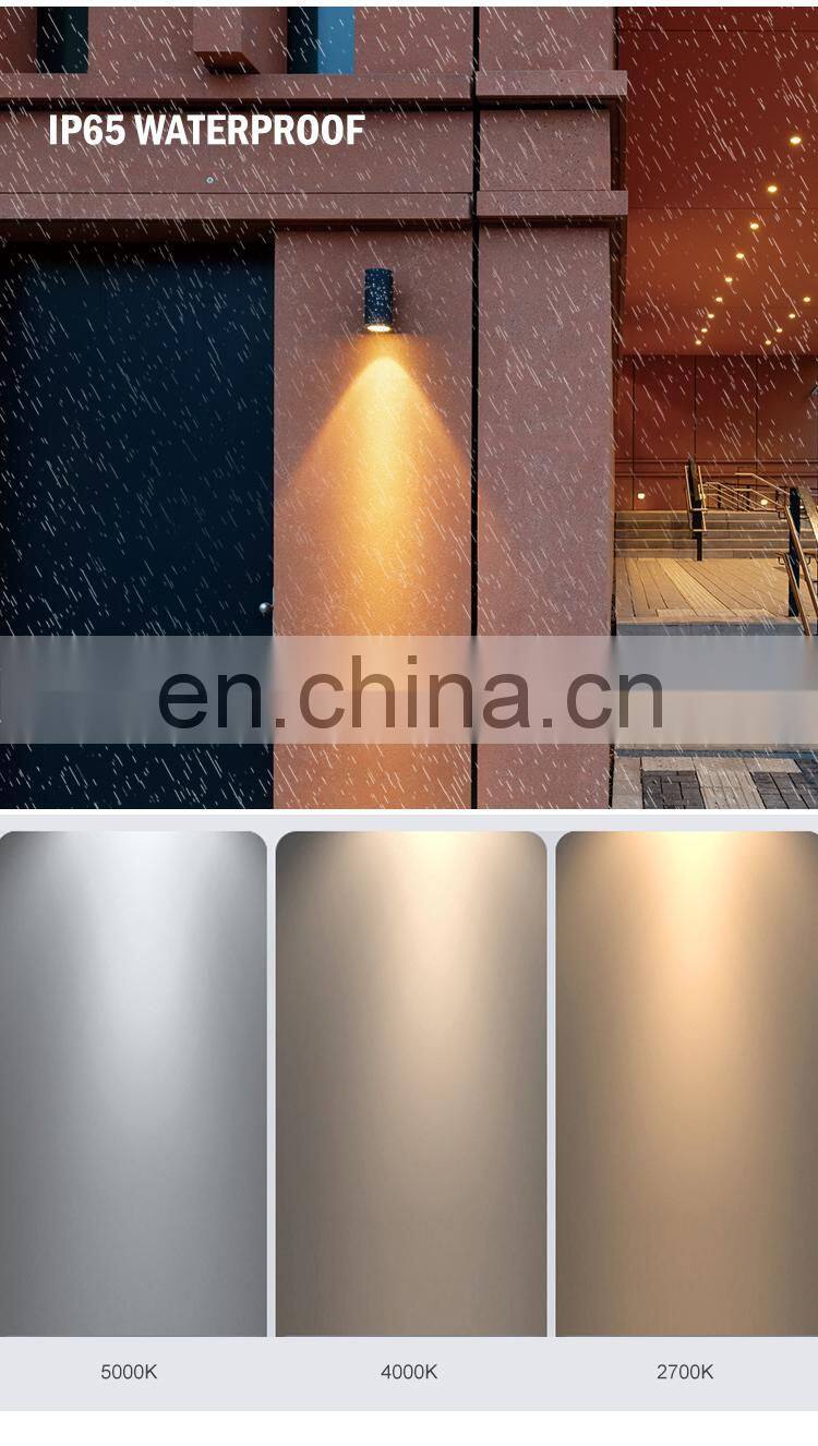 Top Quality Up and Down Black Aluminum IP65 Waterproof 20Watt Outdoor LED Wall Lamps