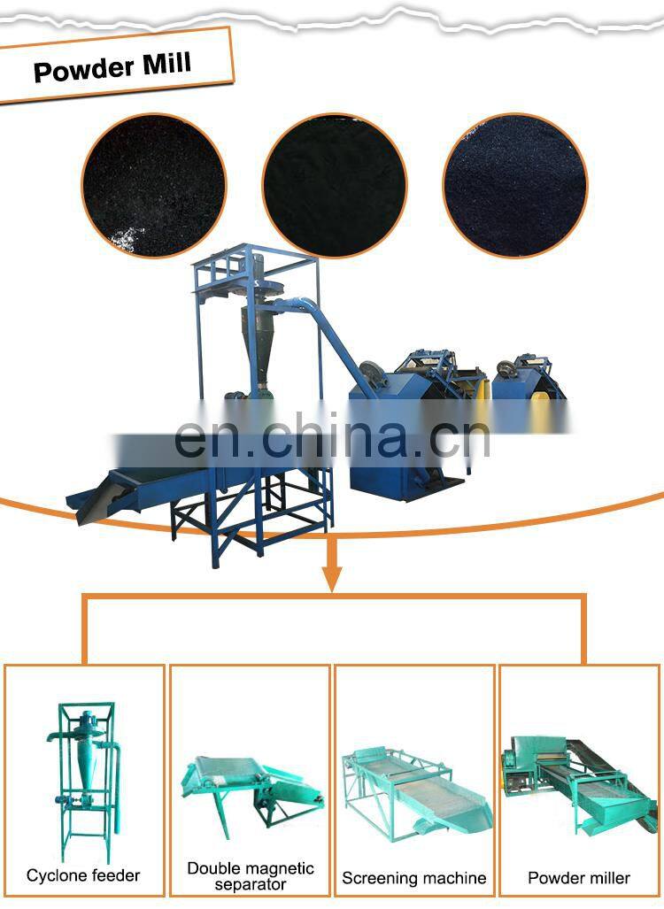 Waste Rubber Tyre Recycle Machine/Used Tyre Recycling Plant/ waste tire recycling to rubber powder