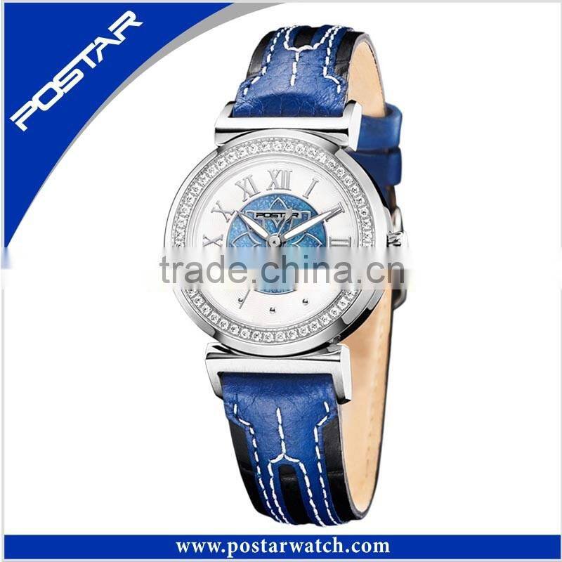 2016 Customized Delicate Promotion Leather Strap Watch