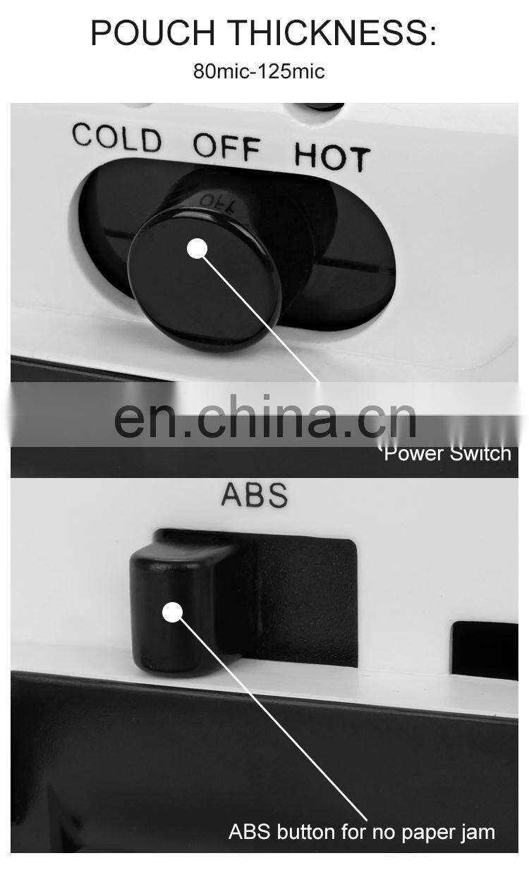 Easy Operation A4 Size 230MM 2 Rolls Mica Para Laminadoras Laminating Table Office/Home Laminator Machine