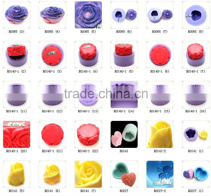 silicone bowknots modeling clay molds