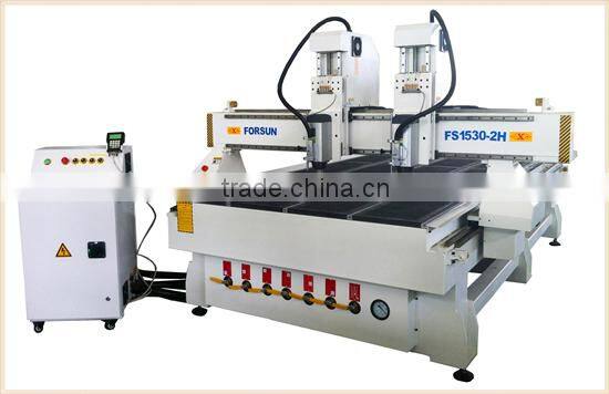 Carving kit with two heads cnc router