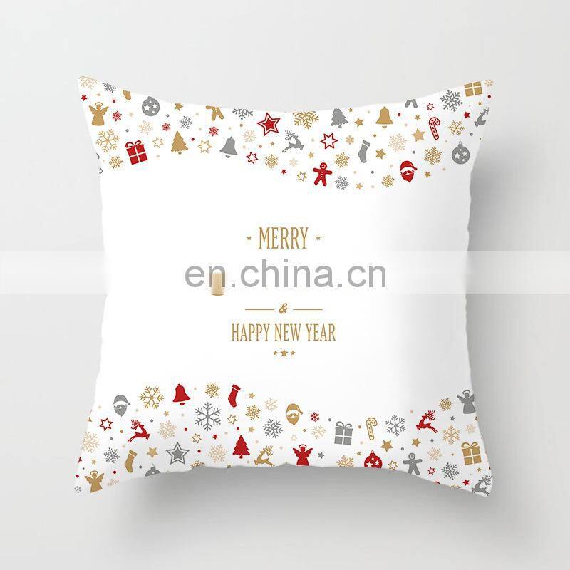 45cm Christmas Cushion Cover PillowCase Christmas Decoration For Home 2022 Navidad Xmas Noel New Year Gift 2023