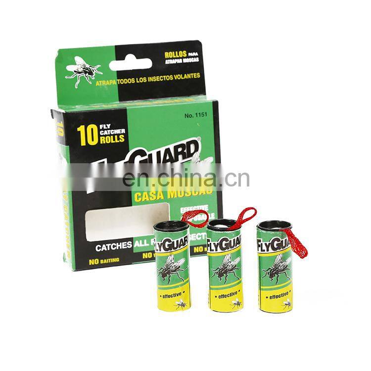 Hot Selling Hanging Pest Control Products,Flying Insects Catcher Sticky Fly Trap Ribbon