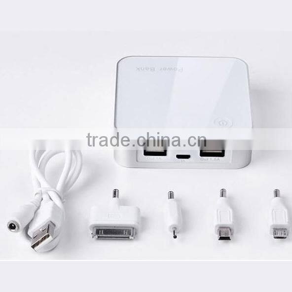 5200mAh square power bank with lcd display