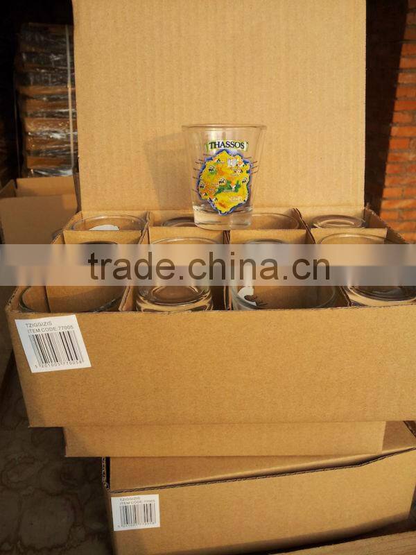 SOUVENIR PEWTER SHOT GLASS,COLOR SPRAYED SHOT GLASS,VODKA SHOT GLASS