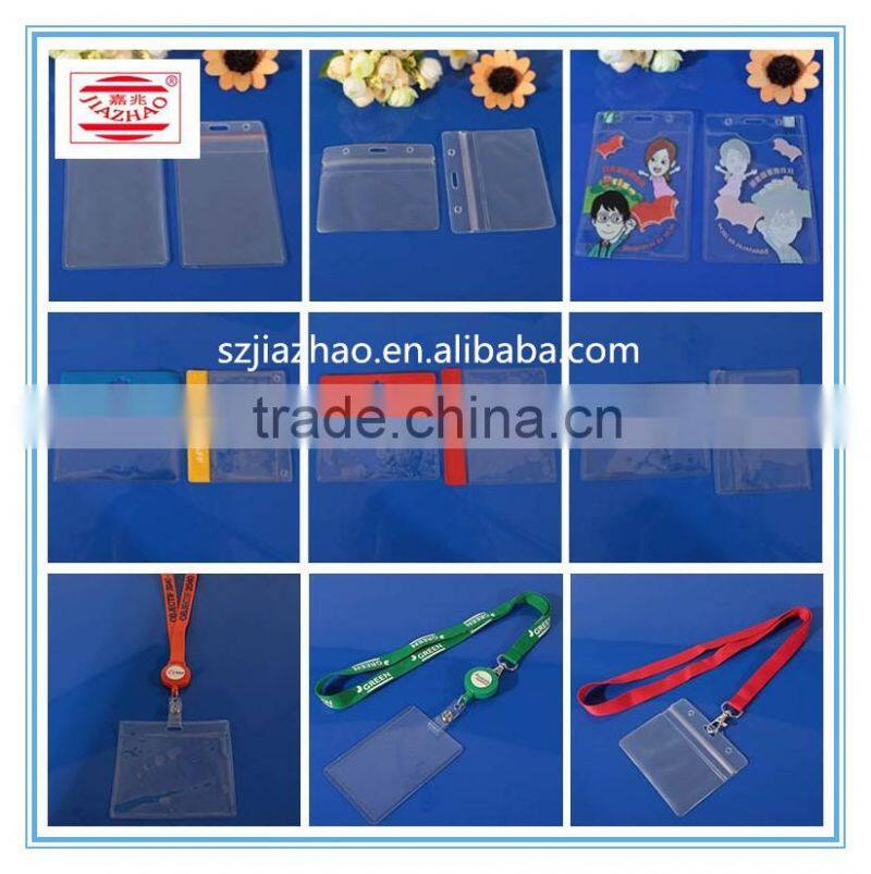 Customized high quality nylon ID Card Holder with lanyard by JIZAZHAO welding machine