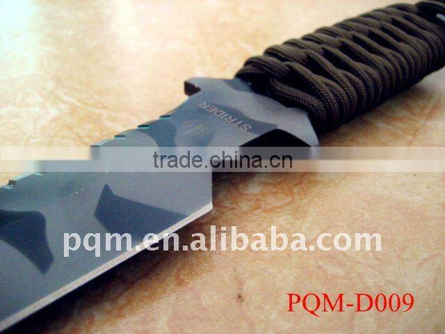 Damascus hunting camouflage color survival knife 009