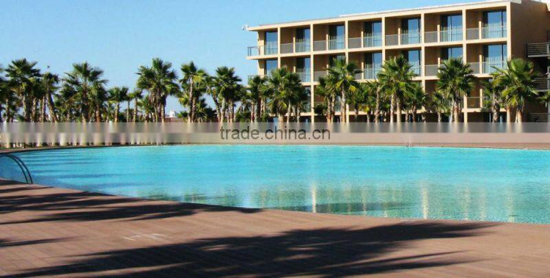 UV-protect WPC decking flooring for outdoor water-proof and anti-slip