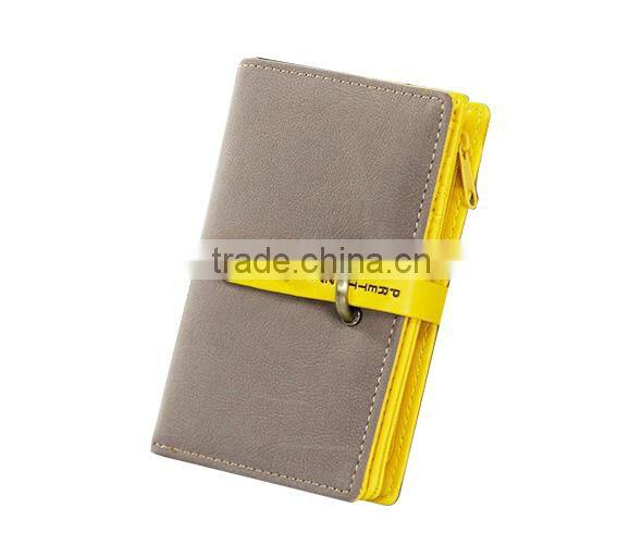 PU leather designer short women wallet