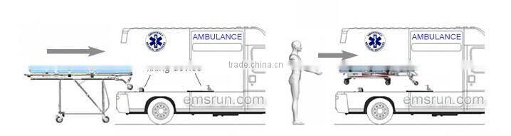 high quality hospital folding used ambulance stretcher