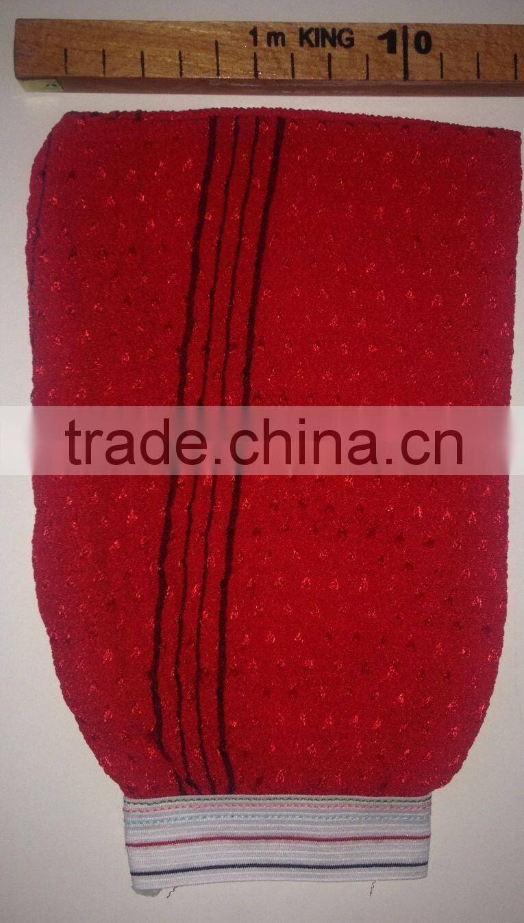 Cheapest Viscose hammam scrub mitt Algeria market morocco bath mitt