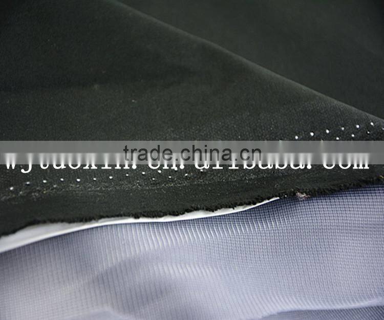 popular new breathable raincoat fabric bonded with TPU and mesh fabric
