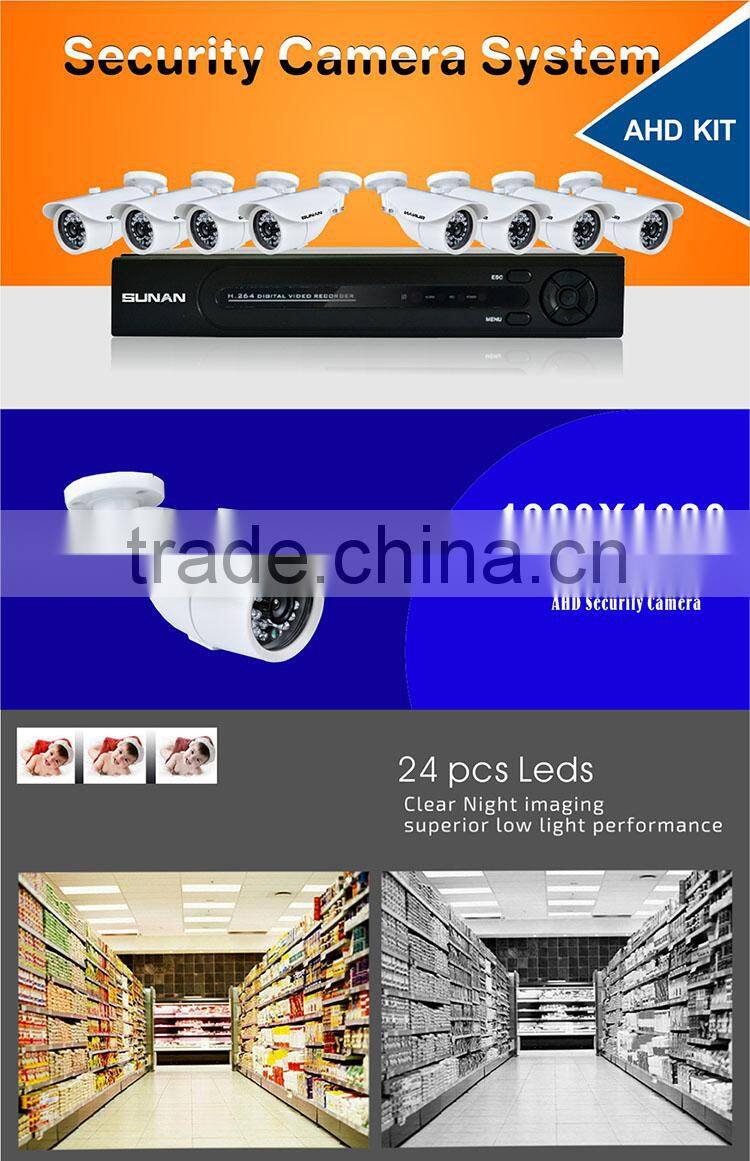 Free Customized Service 960P AHD cctv security system, hd 8 channel cctv camera system