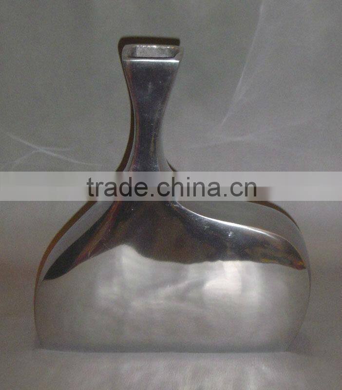 Aluminium Coloured Flower Vase