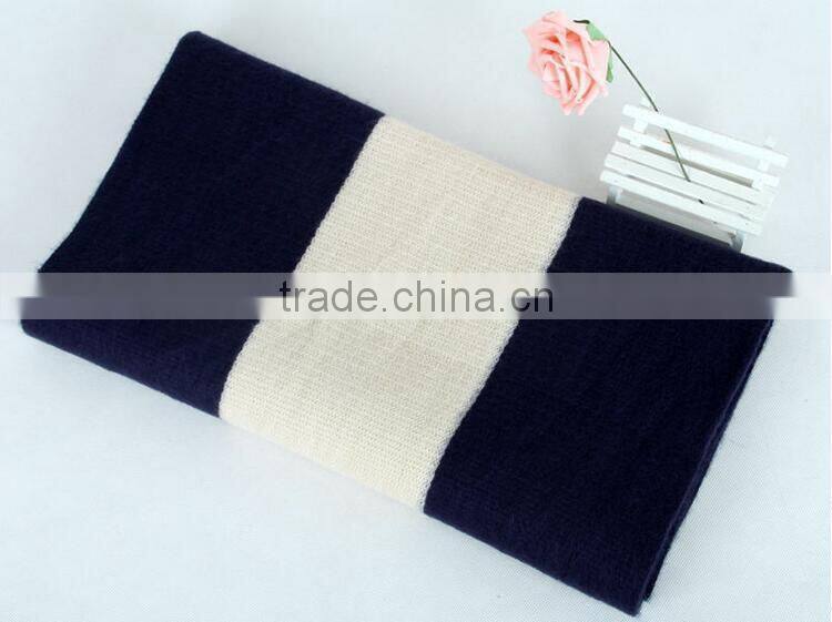 Latest Design Winter Warm Gradient Color 100% Acrylic Knitted Ladies Fashion Scarf