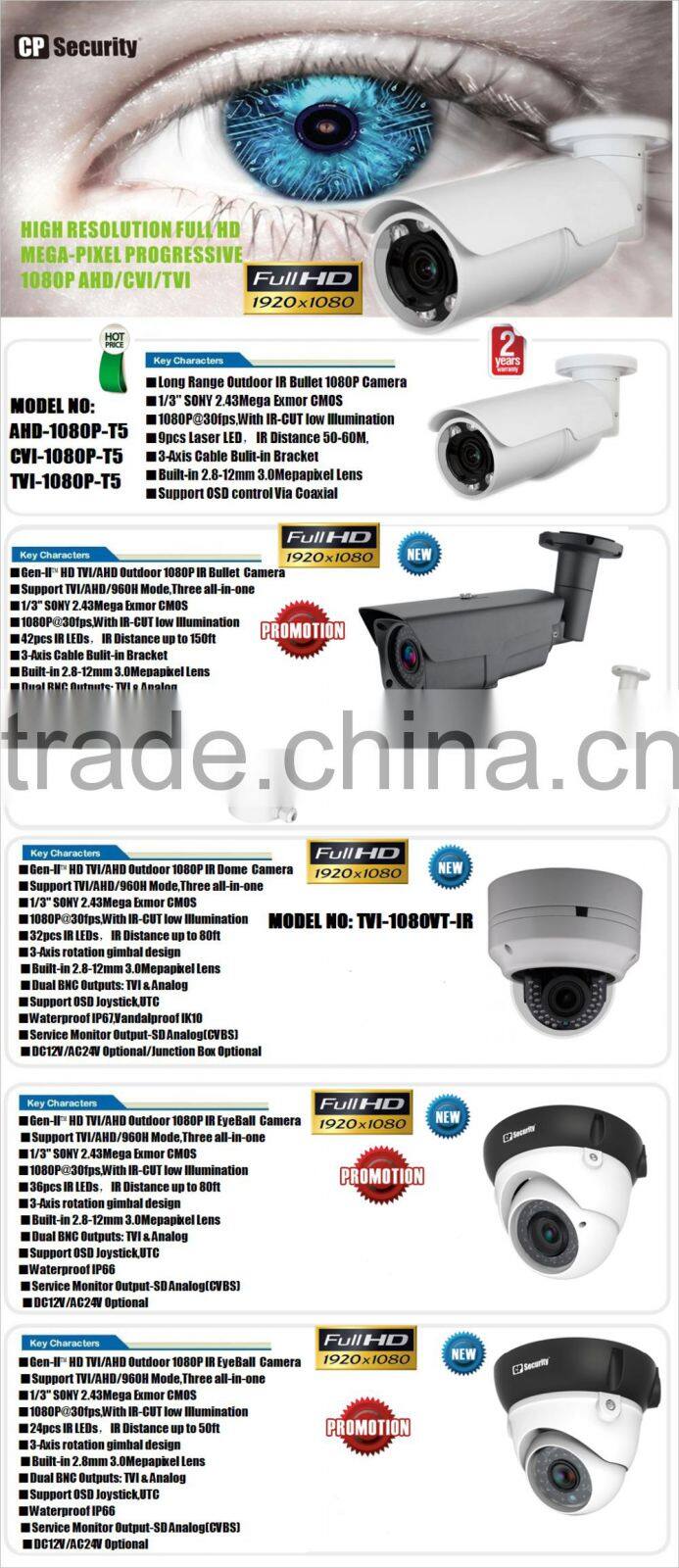 8 channel AHD CVI TVI 1080P Hybrid DVR with NVR/DVR All In One Recorder DVR