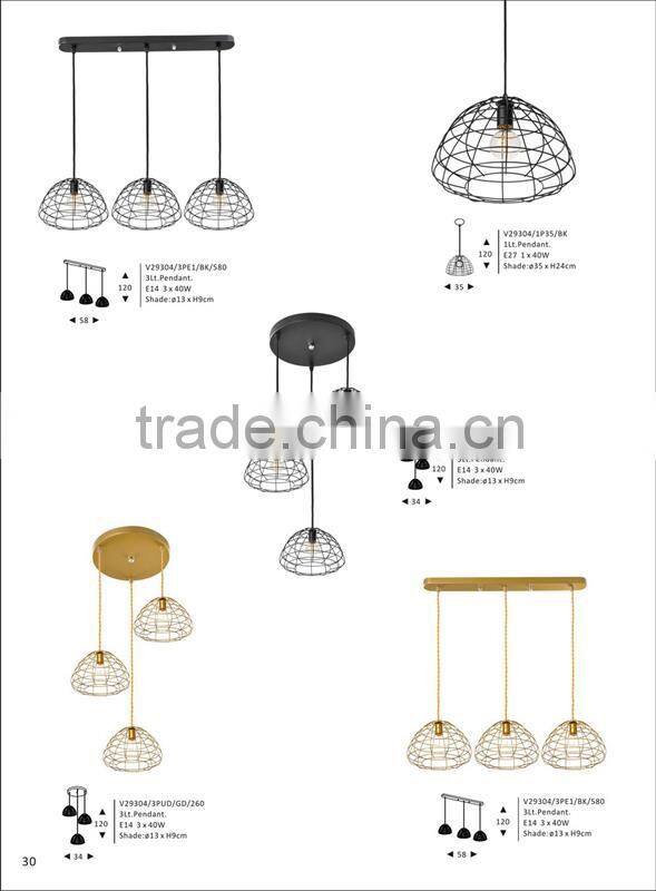 Popular moooi heracleum pendant light clear glass plate with gold
