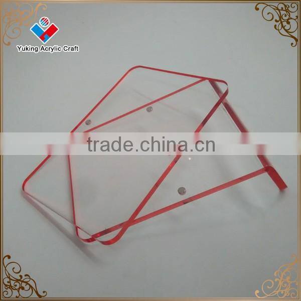 Acrylic magnetic photo frame , double side colored acrylic, magnetic picture frame for tabletop