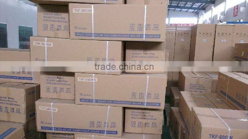 Hot sales ceiling type hybrid solar air conditioner, solar powered air conditioners, solar AC for home using