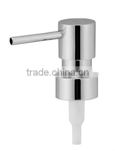 Flat Head Zinc Alloy Soap Dispenser Pump Top With Chrome Finishing 28/400