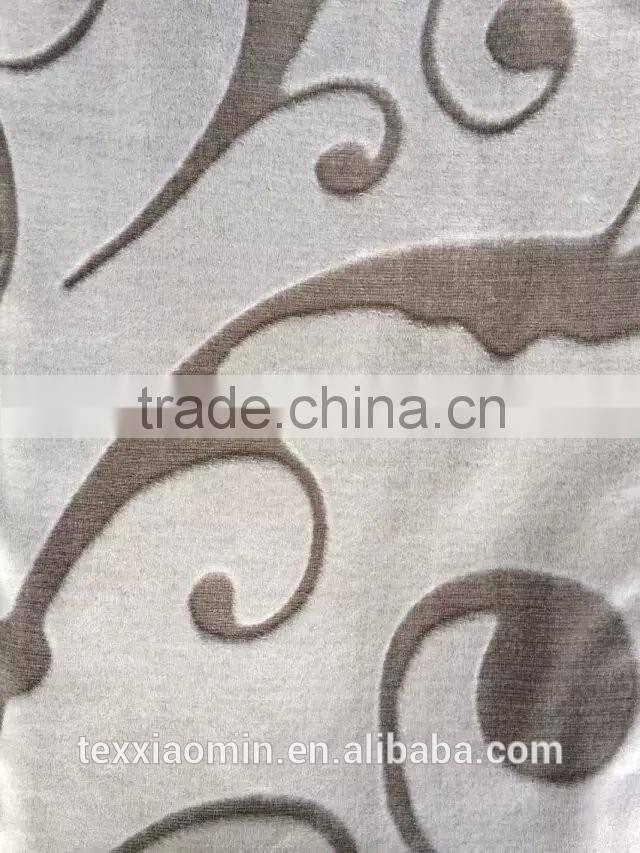 100% polyester micro soft cutted flannel fleece fabric