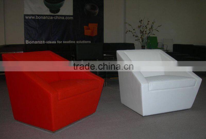 leather single seat Sofa set design 879# for home and living room