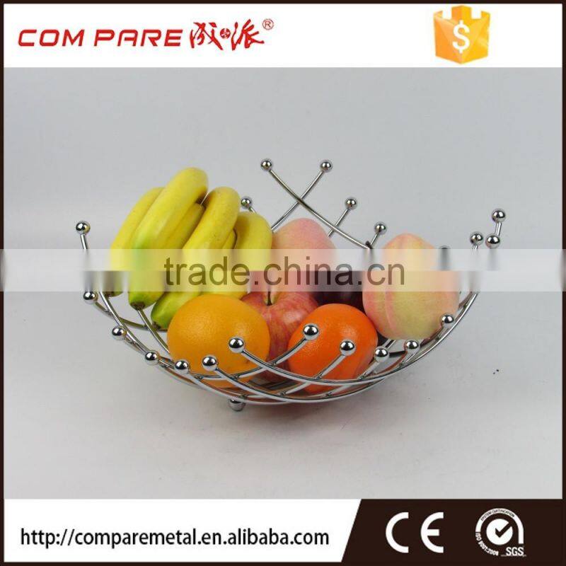 Black Powder Color Fruit Basket Dispenser Holder