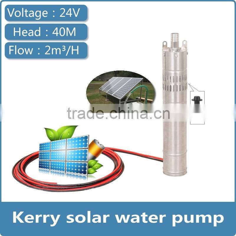 high head low power Deep well solar submersible water pump 30m head electric