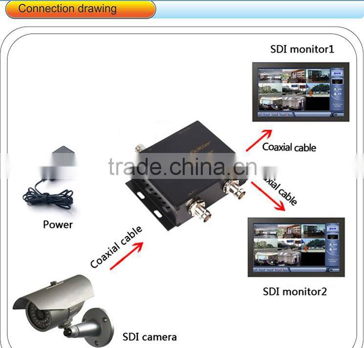1x2 HD-SDI/SDI distribution amplifier/repeater