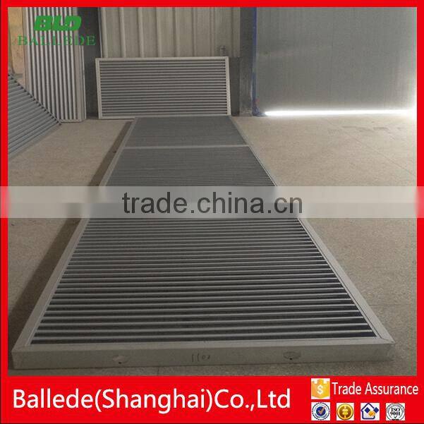 custom aluminum blade curtain wall louver for sunshade waterproof