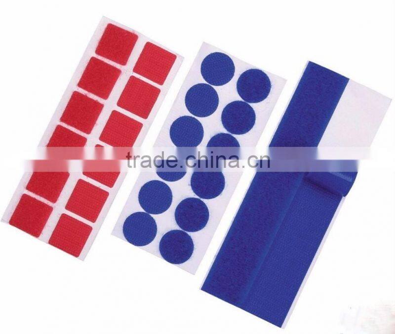 Nylon smooth loop side self-adhesive plastic hook loop dots