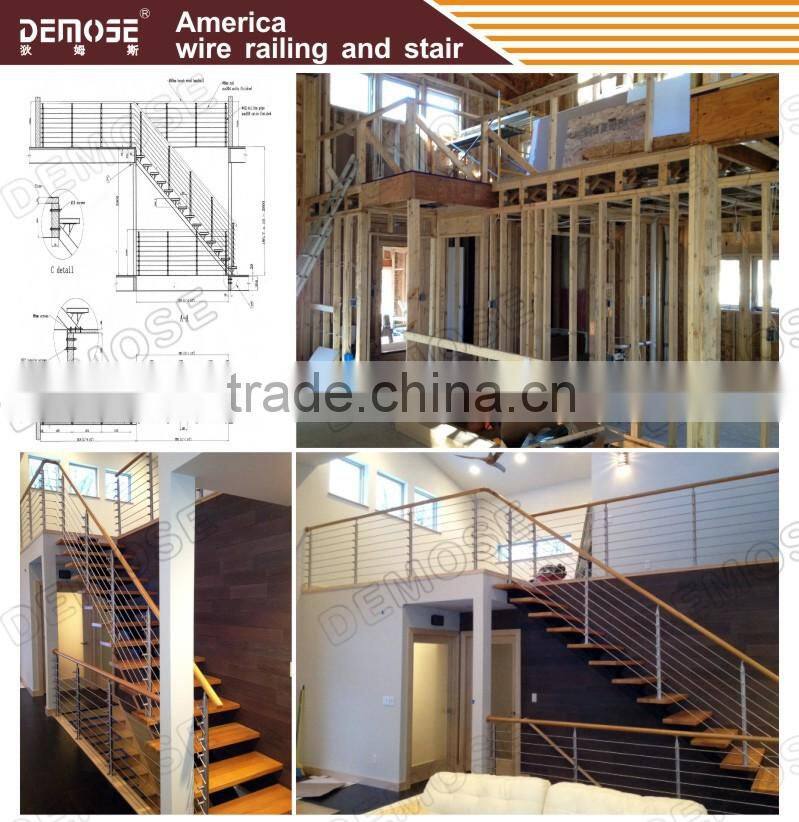 modern interior baluster/removable stair handrail