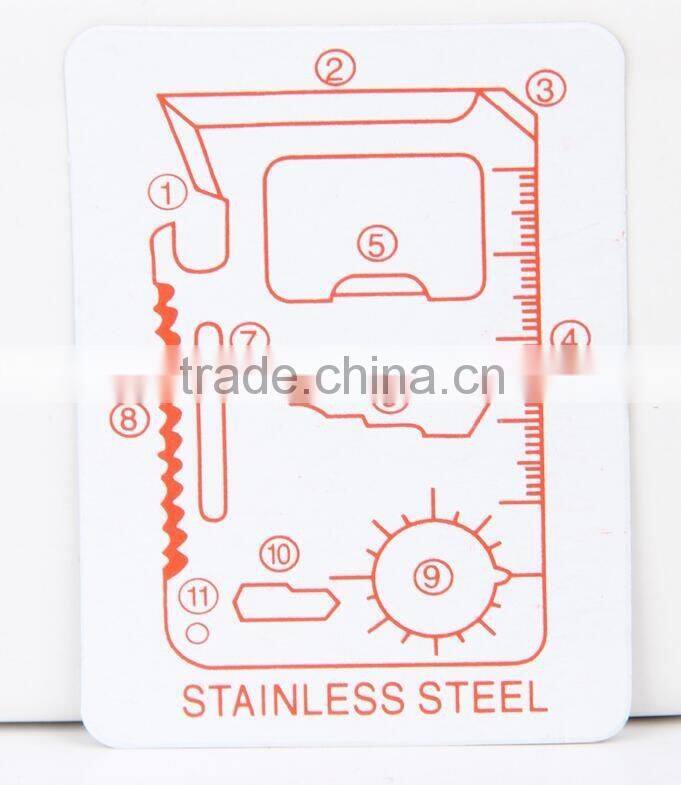 Pocket no folding multi Crimping Tool Credit card knife