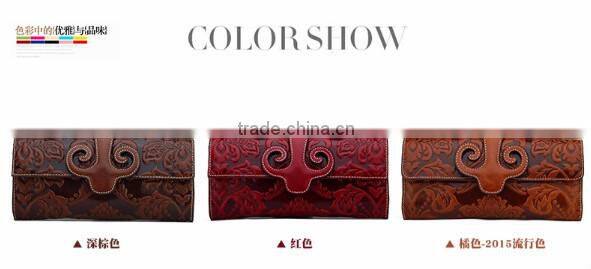 New Fashion Vintage Leather Women Wallet Evening bag