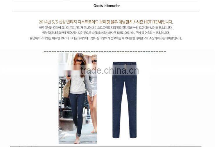 New 98% cotton and 2% Skinny Scratch Spandex Denim Jeans For Ladies