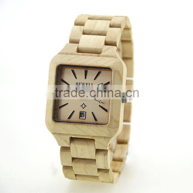 2016 Natural eco-friendly new design wooden wrist watchmen size,case diameter is 40mm,red sandalwood case and band 2315 movement