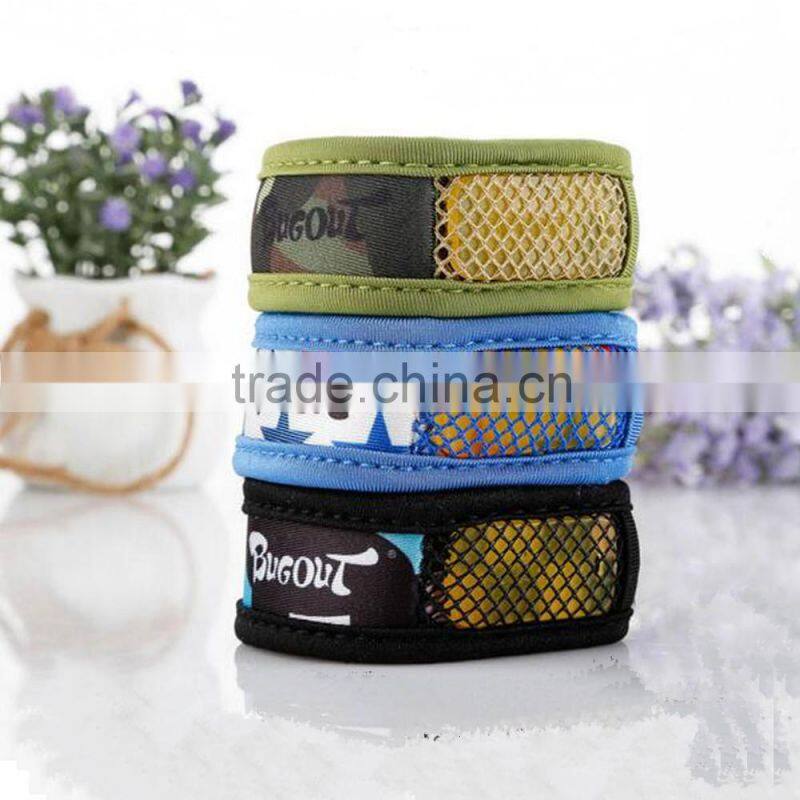 2016 new useful outdoor camping hiking mosquito repellent bracelet camping equipment