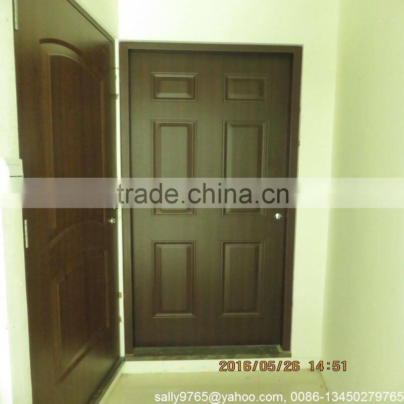 external metal door,American panel steel door
