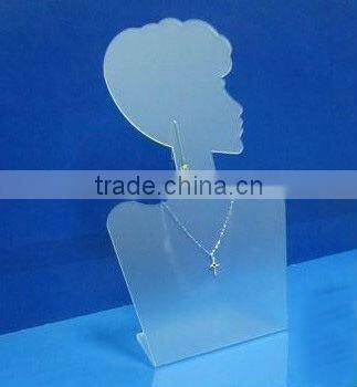 L shape acrylic necklace display