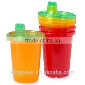 2015 Best Selling BPA free 296ml sippy Cup/Baby traning cup with spill proof sippy lids/Plastic drink cup