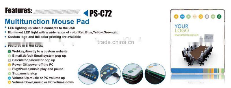 Customized Logo Printing Promotional Gift Mouse pad multifunctional mouse pad plastic mouse pad