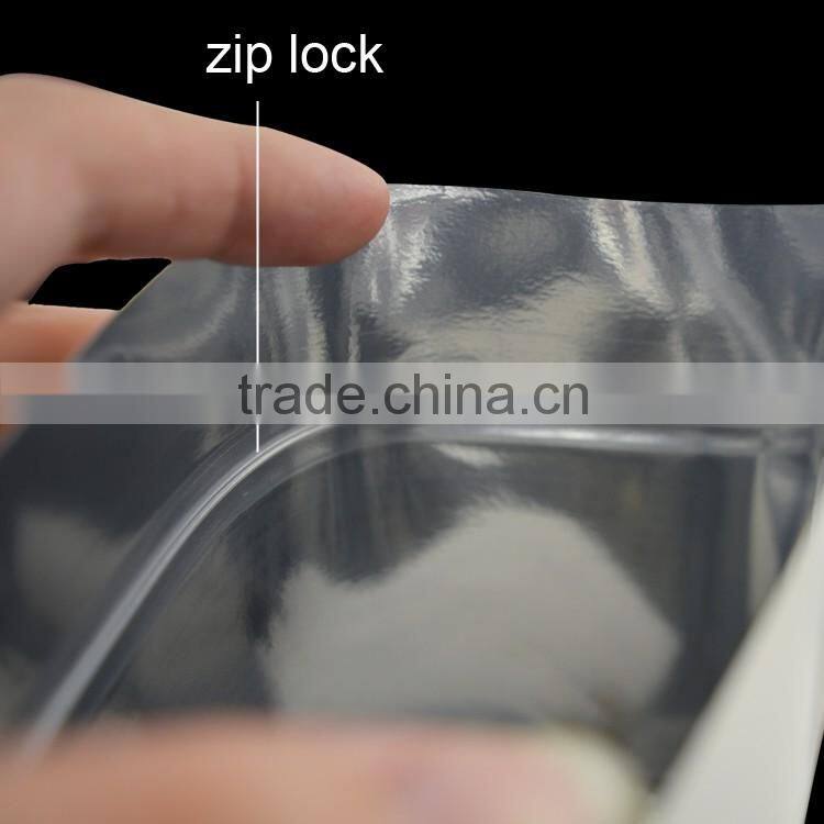 custom printing lamination aluminum foil stand up pouch with zipper top for black tea