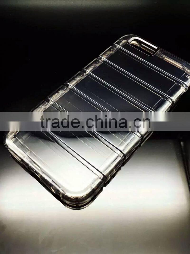 Transparent Clear Silicone Slim Gel TPU Case and Screen Protector for iPhone 6S Plus