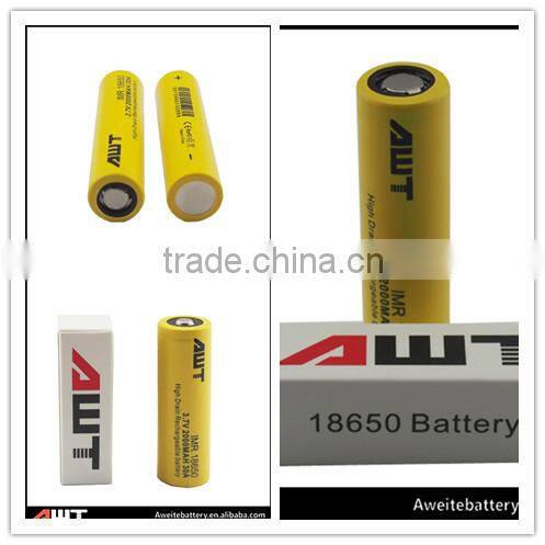 high capacity Aweite 18650 Lithium Rechargeable battery 8650 rechargeable battery