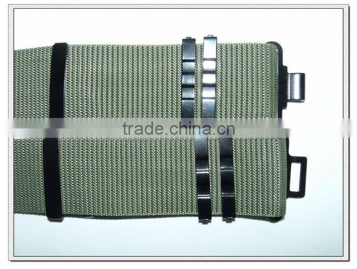 57mm wide green polypropylene plastic buckle military belt ,military duty belt