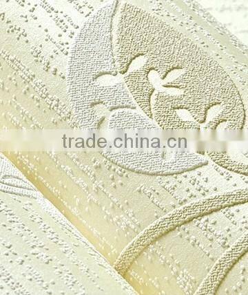 breathable flower design non woven home wallpaper deco